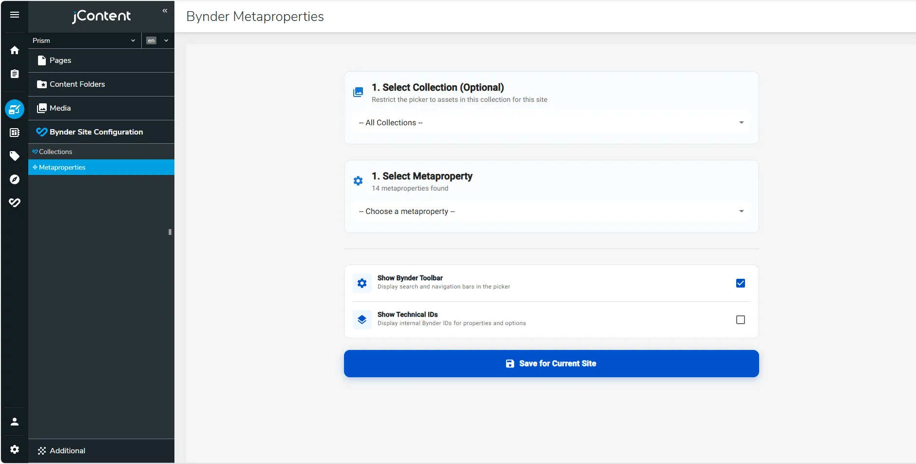 Site Configuration
